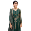 Stitched Suit, Khaddi Net with Zari Striped Organza Dupatta, for Women