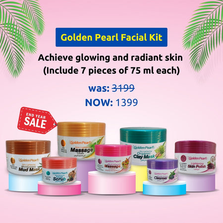 Facial Kit, Golden Pearl & Radiant Skin Lightening - Pack of 7