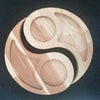 Yin Yang Snack Serving Solid Wood Tray Platter