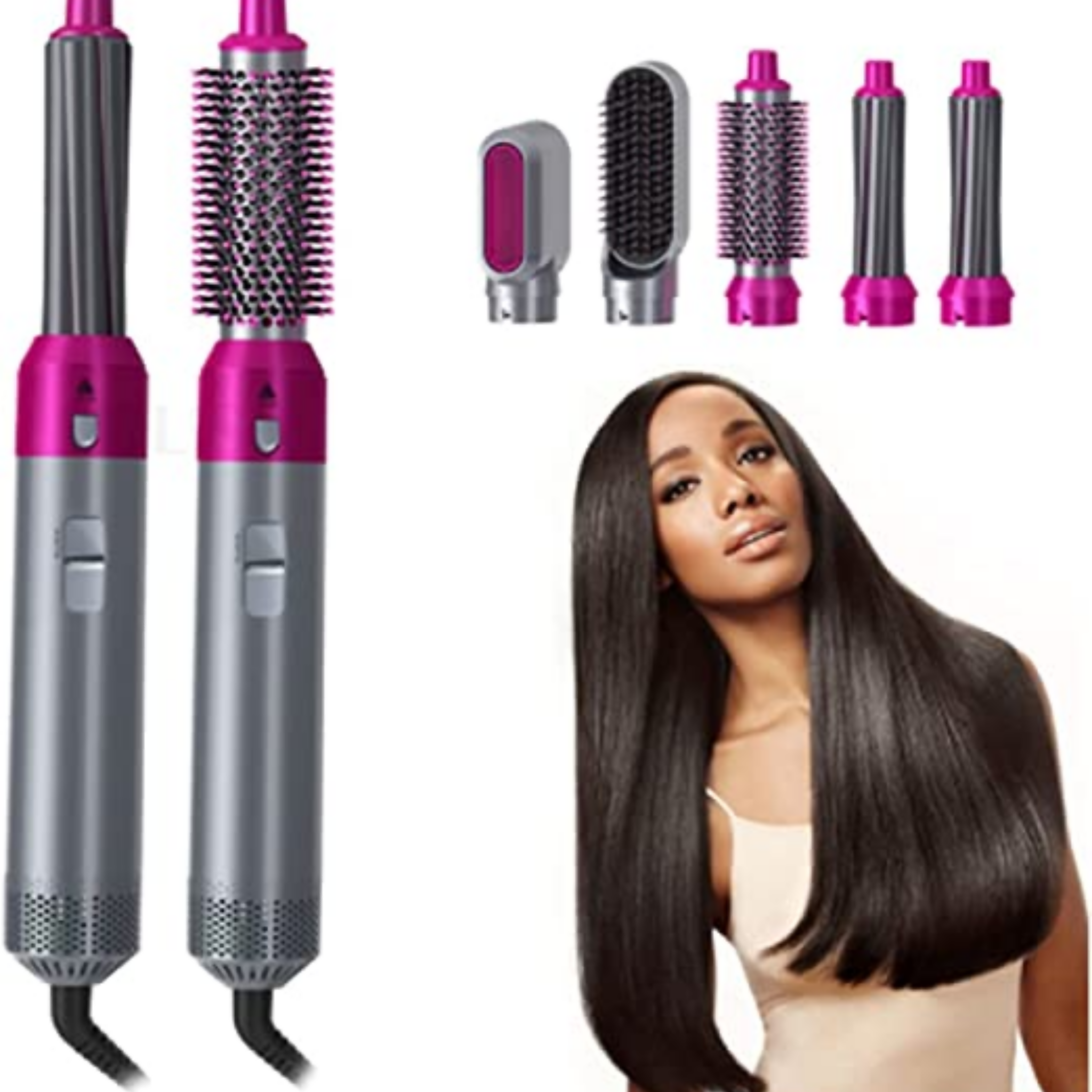 Hot Air Brush 5 in 1 Styling Tool for Salon Worthy Hair Action WebStore