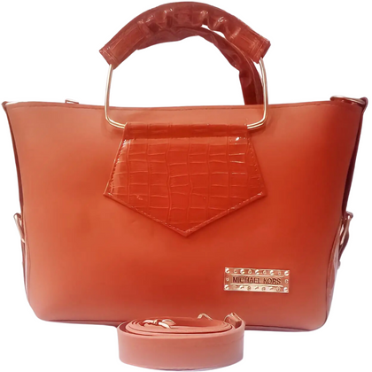 Hand Bag, Medium Capacity Sandwich Design, PU Leather & Adjustable Strap