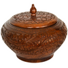 Wooden Candy Jar with Handmade Carving