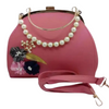 Top Handle Bag, Beautiful Flower Design & Embroidered, for Women