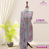 Unstitched Suit, Elegant 3-Piece Lawn Embroidered Dress, for Women