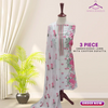 Unstitched Suit, Elegant 3-Piece Lawn Embroidered Dress, for Women