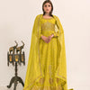 Dress Set, Chiffon Dupatta & Twisted Silk Trouser, for Women