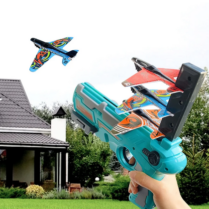 Aircraft Launcher Battle Gun, Exciting Airplane Toys, for Outdoor Play