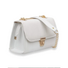 Hand Bag, Cream Stylish with Top Handle & Adjustable Long Strap