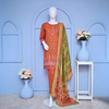 Stitched Suit, Pret 3 Piece Embroidered Lawn with Diamond Voil Duppatta