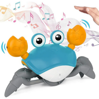 Musical Toy with Infrared Sensors, Rechargeable Crawling Crab, for Kids'