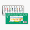 Sakura Transparent Watercolors Tubes Set Of 12