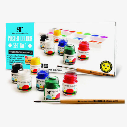 ST Poster Color Set Pack of 6 X 30ml Bottle