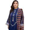 Stitched Suit, Embroidered Khaddi Net with Zari Striped Organza Dupatta, for Women