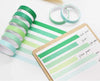 Vibrant Color Shades Washi Tape Set of 6