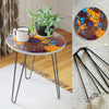 Yellow Universe Living Lounge Center Side Hairpin Table