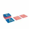 Wooden Montessori Capital Case Sandpaper Letters