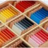 Wooden Montessori Color Tablets (3rd Box) Materials Sensorial Educational Tools