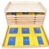 Wooden Montessori Geometric Cabinet with 35 Insets