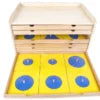 Wooden Montessori Geometric Cabinet with 35 Insets