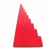 Wooden Montessori Long Red Rods 10pcs