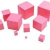 Wooden Montessori Pink Tower Mathematics Activity