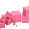 Wooden Montessori Pink Tower Mathematics Activity