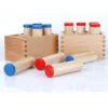 Wooden Montessori Teaching Sensorial Material Toy Sound Cylinder Box Set