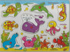 Wooden Sea Animals Pegged Puzzle Board