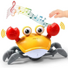 Musical Toy with Infrared Sensors, Rechargeable Crawling Crab, for Kids'