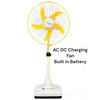 Rechargeable AC/DC Pedestal Fan, with Adjustable Height & Built-in Battery