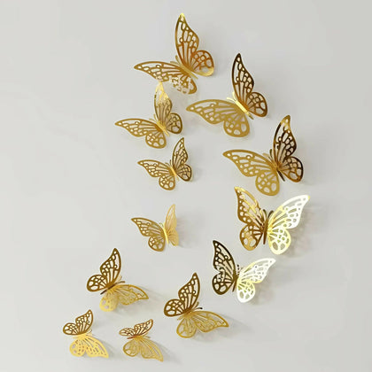 3D Hollow Butterfly Wall Stickers