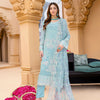 Semi-Stitched Net Embroidered Suit