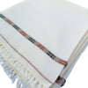 Soft Woolen White Shawl