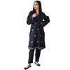 Dhanak 3 Piece Black Embroidered Suit