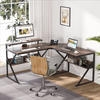 Zeeba Hutch Home Office Workstation Writing Organizer Desk Table