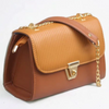 Hand Bag, Camel Stylish with Top Handle & Adjustable Chain