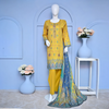 Stitched Suit, Pret 3 Piece Embroidered Lawn with Diamond Voil Duppatta