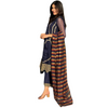 Stitched Suit, Embroidered Khaddi Net with Zari Striped Organza Dupatta, for Women