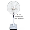 Rechargeable AC/DC Pedestal Fan, with Adjustable Height & Built-in Battery