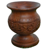 Wooden Rounded Carving Beauty Item Holder