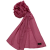 Scarf/Hijab, Tulip Pink Silk Slub Plain, Luxurious, Versatile, and Elegant