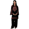 Dhanak 2 Piece Black Embroidered Dress