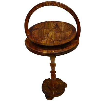 Wooden Spring Basket Table