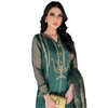 Stitched Suit, Khaddi Net with Zari Striped Organza Dupatta, for Women