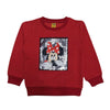 Girls Minnie Face Sweatshirt