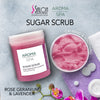 Sugar Scrub, Aroma Rose Geranium & Lavender Calming & Soothing - 1000g