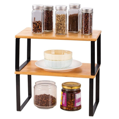 Kitchen cabinet shelve organizer rack