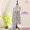 Unstitched Suit, Elegant 3-Piece Lawn Embroidered Dress, for Women