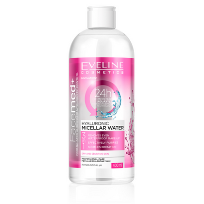 Micellar Water Hyaluronic, Gentle Makeup Remover, for Sensitive Skin