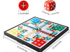 Ludo Brains Game Board Game, Portable Magnetic & Travel-Friendly, for 2-4 Players